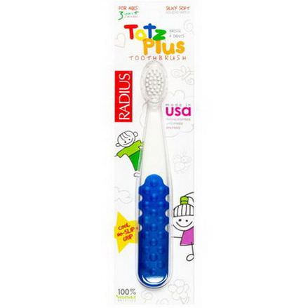 RADIUS, Totz Plus Toothbrush, 3+ Years, White/Blue, 1 Toothbrush