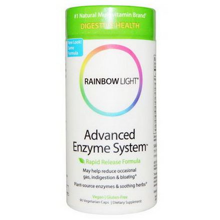 Rainbow Light, Advanced Enzyme System, Rapid Release Formula, 90 Veggie Caps