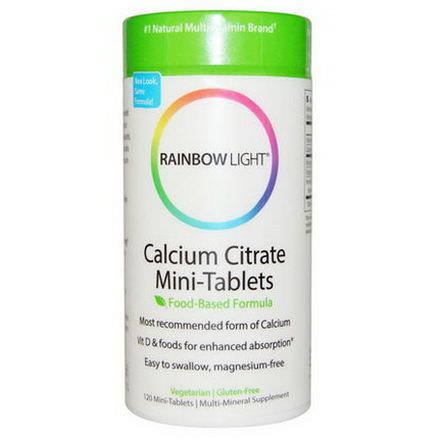 Rainbow Light, Calcium Citrate Mini-Tablets, 120 Mini-Tabs