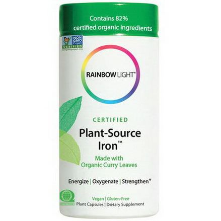 Rainbow Light, Certified Plant-Source Iron, 50 Plant Capsules