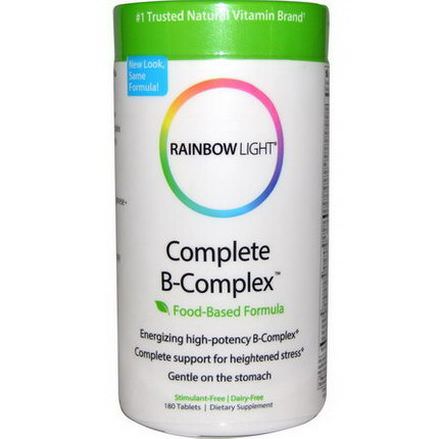 Rainbow Light, Complete B-Complex, Food Based Formula, 180 Tablets