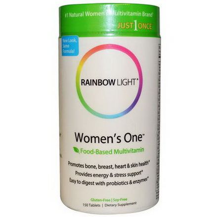 Rainbow Light, Just Once, Women's One, Food-Based Multivitamin, 150 Tablets