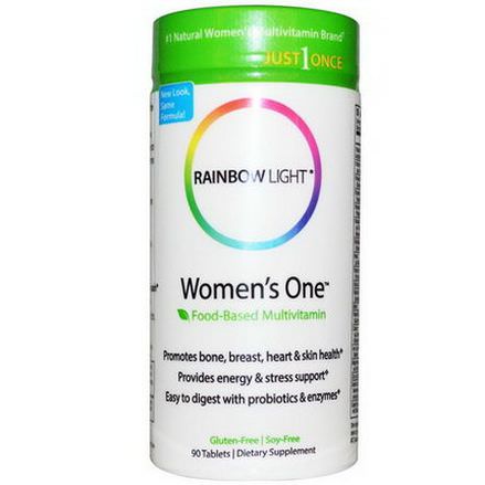 Rainbow Light, Just Once, Women's One, Food-Based Multivitamin, 90 Tablets