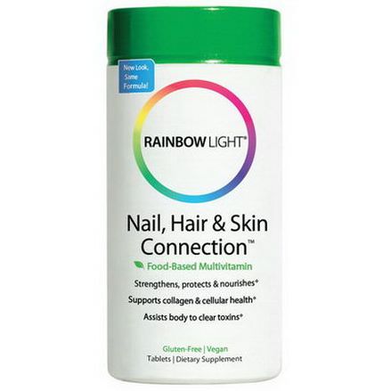Rainbow Light, Nail, Hair&Skin Connection, Food-Based Formula, 60 Tablets
