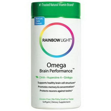 Rainbow Light, Omega Brain Performance, 60 Softgels
