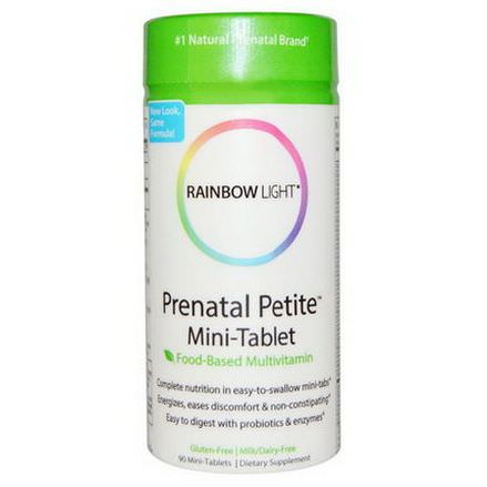 Rainbow Light, Prenatal Petite, Food-Based Multivitamin, 90 Mini-Tablets