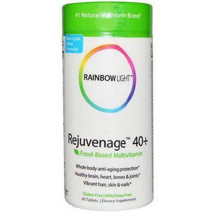 Rainbow Light, Rejuvenage 40+, Food-Based Multivitamin, 60 Tablets