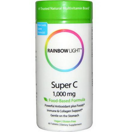 Rainbow Light, Super C, 1,000mg, 60 Tablets