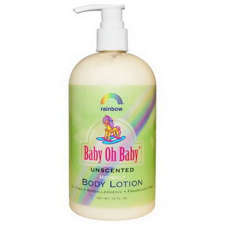 Rainbow Research, Baby Oh Baby, Body Lotion, Unscented, 16 fl oz