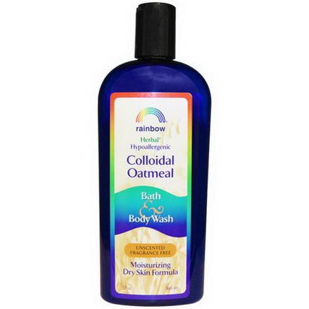 Rainbow Research, Colloidal Oatmeal Bath&Body Wash, Unscented Fragrance Free 360ml