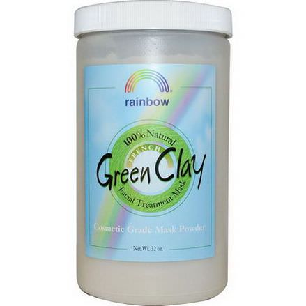 Rainbow Research, French Green Clay, Facial Treatment Mask Powder, 32 oz