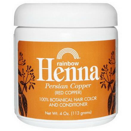 Rainbow Research, Henna, 100% Botanical Hair Color and Conditioner Red Copper 113g