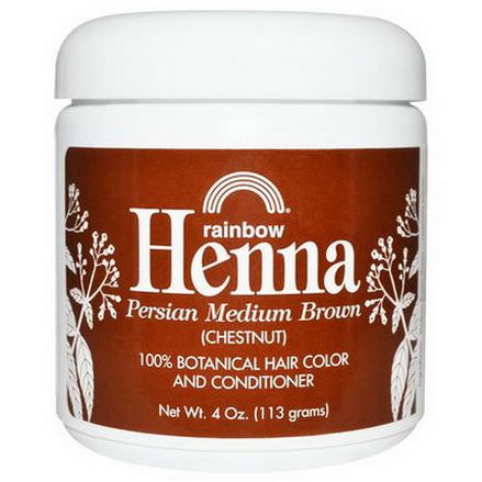 Rainbow Research, Henna, 100% Botanical Hair Color and Conditioner Chestnut 113g