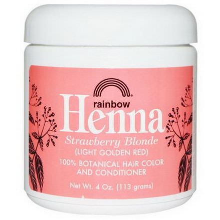 Rainbow Research, Henna, 100% Botanical Hair Color and Conditioner Light Golden Red 113g