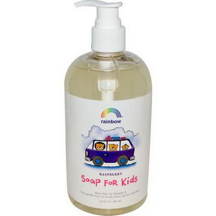 Rainbow Research, Soap For Kids, Raspberry 480ml