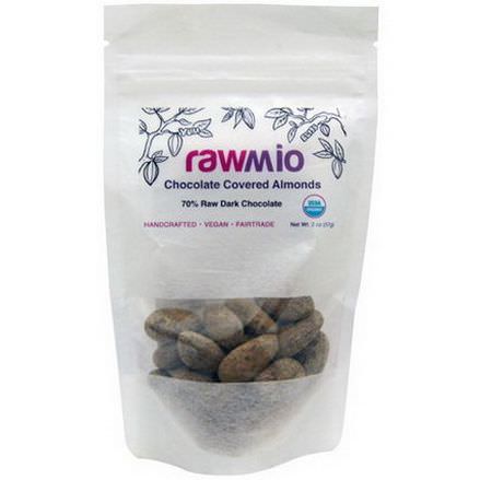 Rawmio, Chocolate Covered Almonds 57g