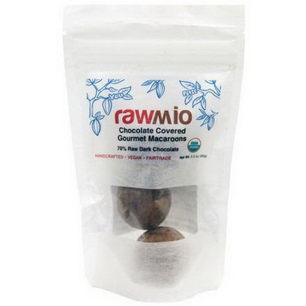 Rawmio, Chocolate Covered Gourmet Macaroons 60g