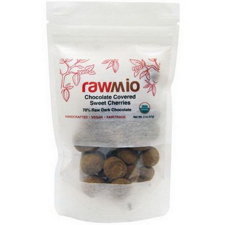Rawmio, Chocolate Covered Sweet Cherries 57g
