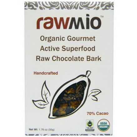 Rawmio, Organic Gourmet Active Superfood Raw Chocolate Bark 50g