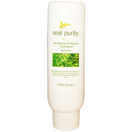 Real Purity, All Natural&Organic Toothpaste, Wild Mint 177ml