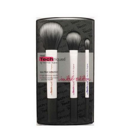 Real Techniques by Samantha Chapman, Duo-Fiber Collection, 3 Brush Set