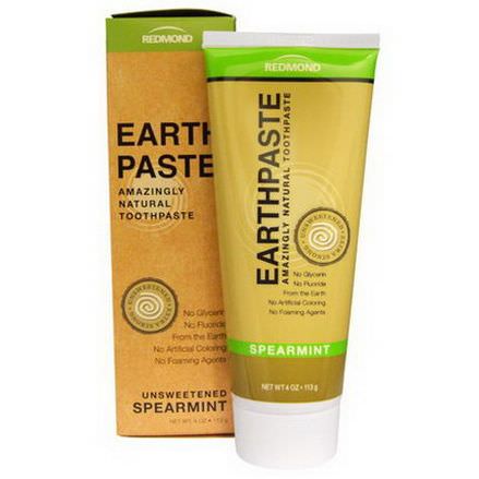 Redmond Trading Company, Earthpaste, Amazingly Natural Toothpaste, Unsweetened, Spearmint 113g