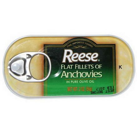 Reese, Flat Fillets of Anchovies, in Pure Olive Oil 56g