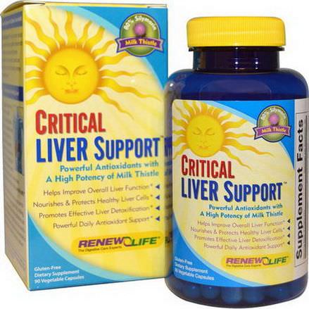 Renew Life, Critical Liver Support, 90 Veggie Caps