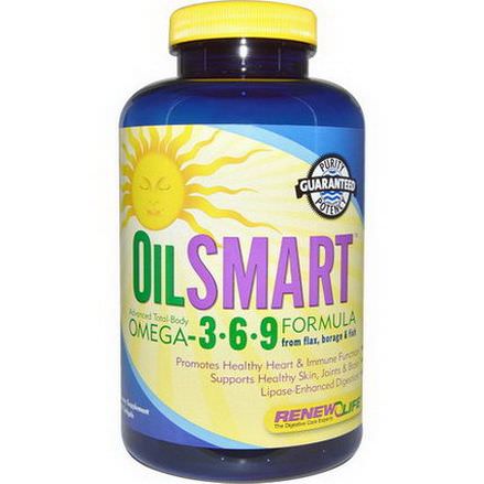 Renew Life, OilSmart, Omega-3 6 9 Formula, 180 Softgels