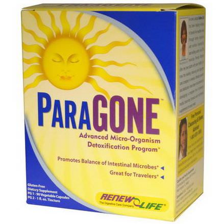 Renew Life, ParaGone, Advanced Micro-Organism Detoxification Program, 2 Part Program