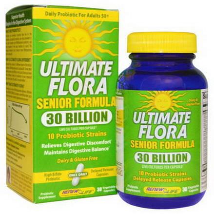 Renew Life, Ultimate Flora, Senior Formula, 30 Billion, 30 Veggie Caps