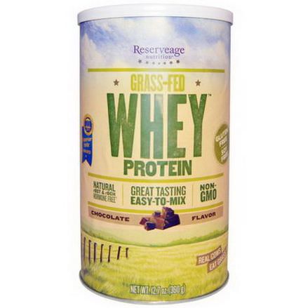 ReserveAge Nutrition, Grass-Fed Whey Protein, Chocolate Flavor 360g