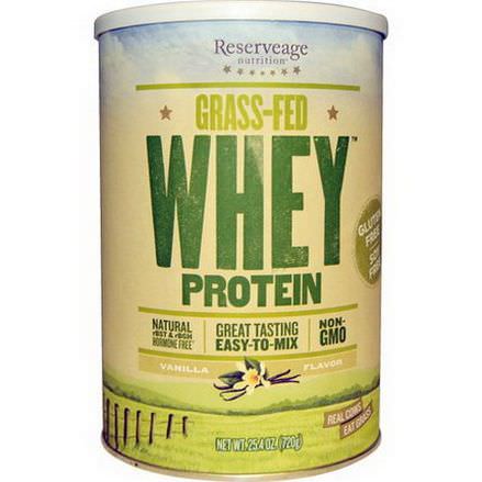 ReserveAge Nutrition, Grass-Fed Whey Protein, Vanilla Flavor 720g