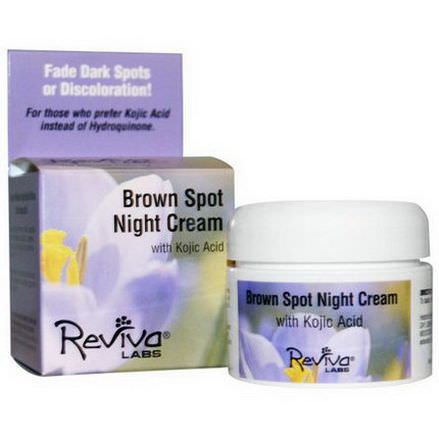 Reviva Labs, Brown Spot Night Cream with Kojic Acid 28g