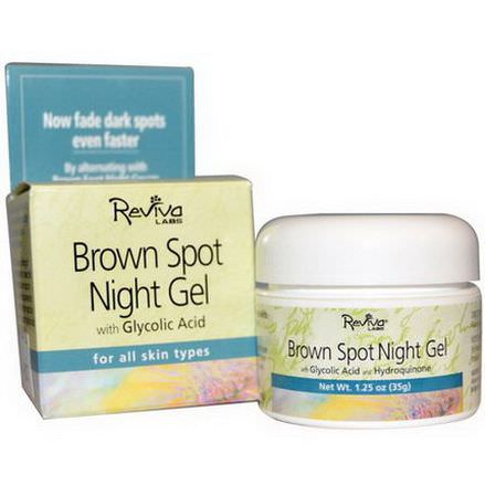 Reviva Labs, Brown Spot Night Gel, with Glycolic Acid 35g