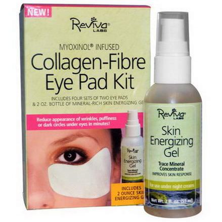 Reviva Labs, Collagen-Fibre Eye Pad Kit, 5 Piece Kit