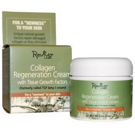 Reviva Labs, Collagen Regeneration Cream, With Tissue Growth Factors 55g