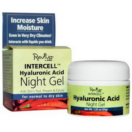 Reviva Labs, InterCell, Hyaluronic Acid Night Gel 35g
