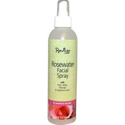Reviva Labs, Rosewater Facial Spray, for Normal to Dry Skin 236ml