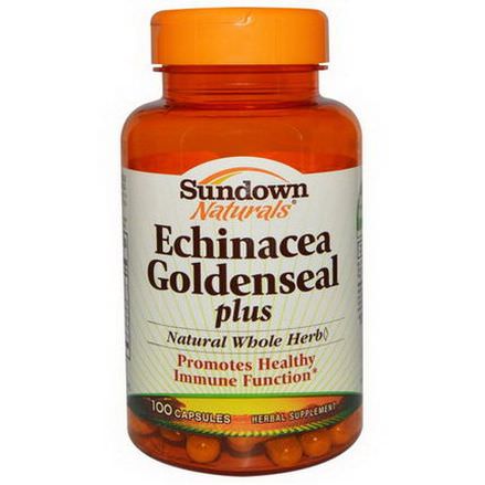 Rexall Sundown Naturals, Echinacea Goldenseal plus, 100 Capsules