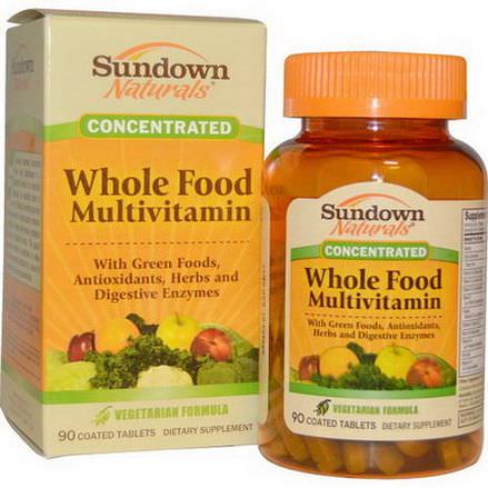 Rexall Sundown Naturals, Whole Food Multivitamin, 90 Coated Tablets