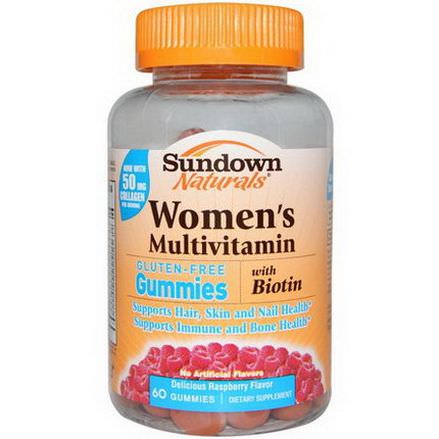 Rexall Sundown Naturals, Women's Multivitamin, Gluten Free, Raspberry Flavor, 60 Gummies