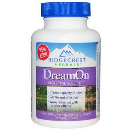 Ridge Crest Herbals, DreamOn, Natural Sleep Aid, 60 Vegan Caps