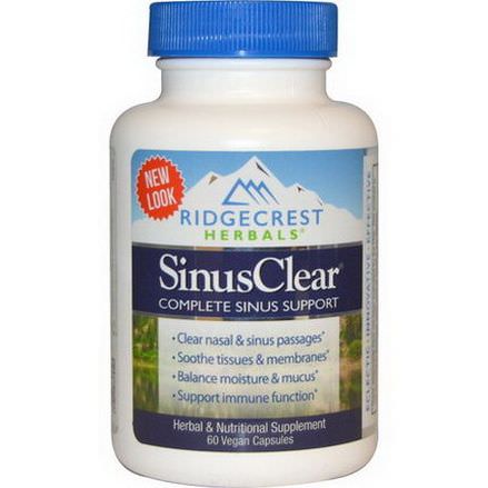 Ridge Crest Herbals, Sinus Clear, 60 Veggie Caps