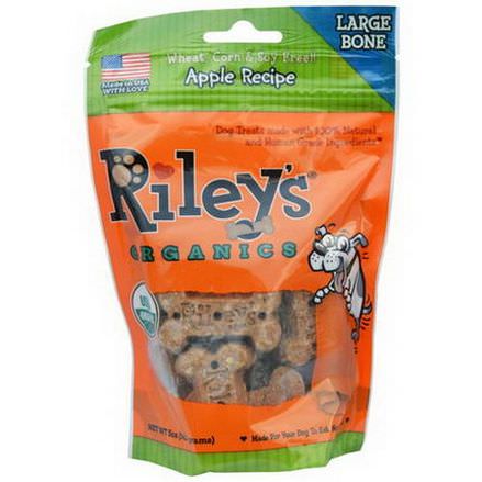 Riley's Organics, Dog Treats, Large Bone, Apple Recipe 142g