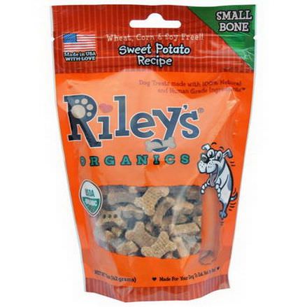 Riley's Organics, Dog Treats, Small Bone, Sweet Potato Recipe 142g