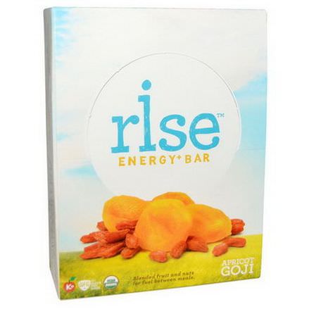 Rise Bar, Organic, Energy+ Bars, Apricot Goji, 12 Bars 45g Each
