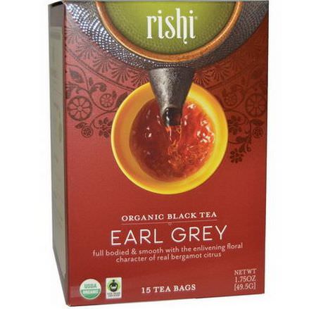 Rishi Tea, Organic Black Tea, Earl Grey 49.5g