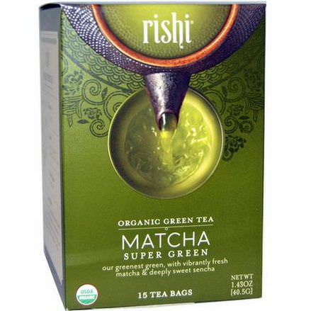 Rishi Tea, Organic Green Tea, Matcha Super Green 40.5g