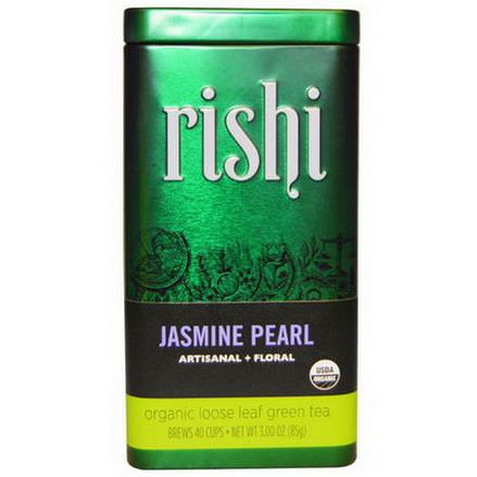 Rishi Tea, Organic Loose Leaf Green Tea, Jasmine Pearl 85g